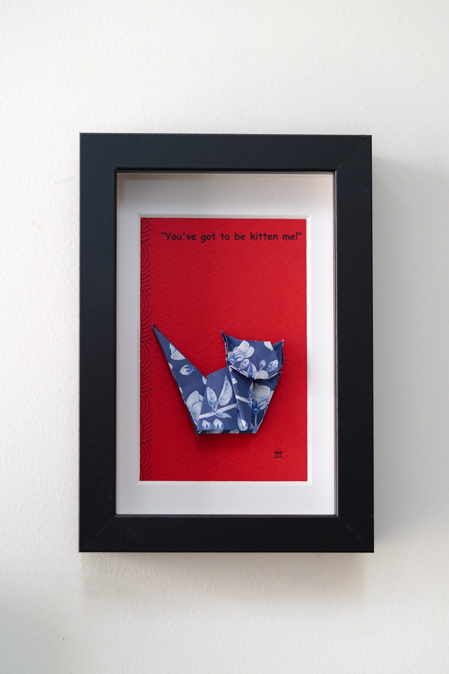 Sassy Cat - Origami Wall Art