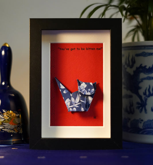 Sassy Cat - Origami Wall Art