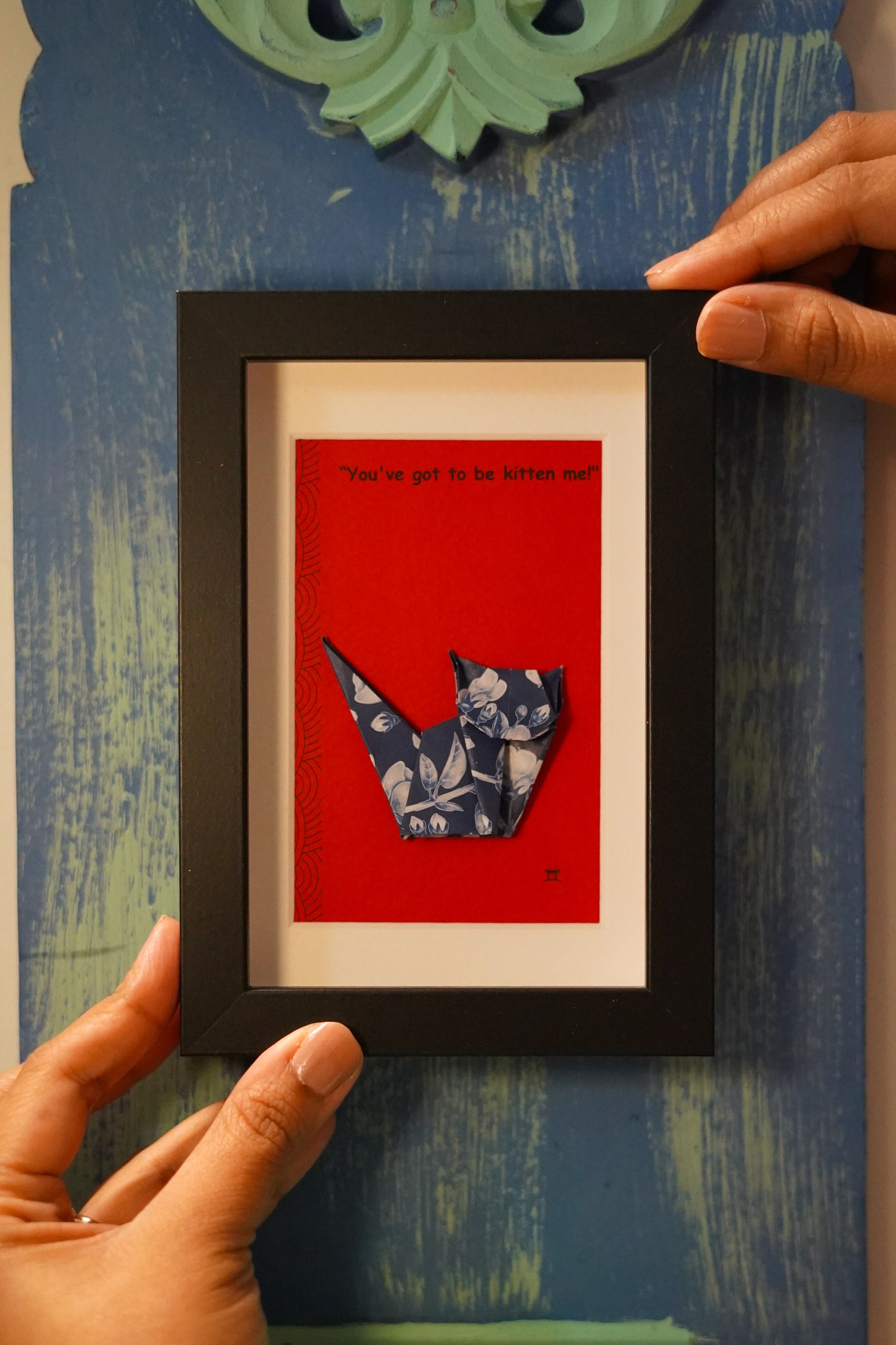 Sassy Cat - Origami Wall Art
