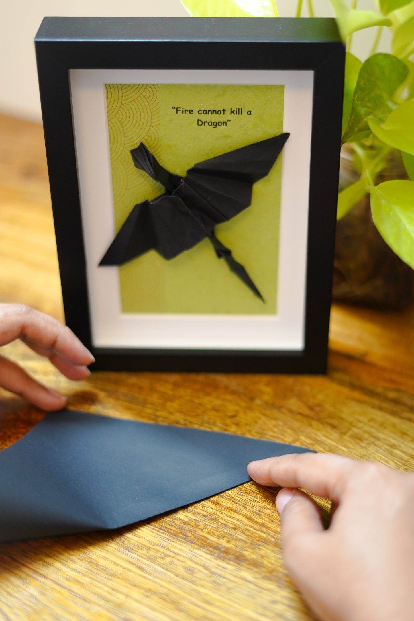 The Dragon Within  - Origami Wall Art