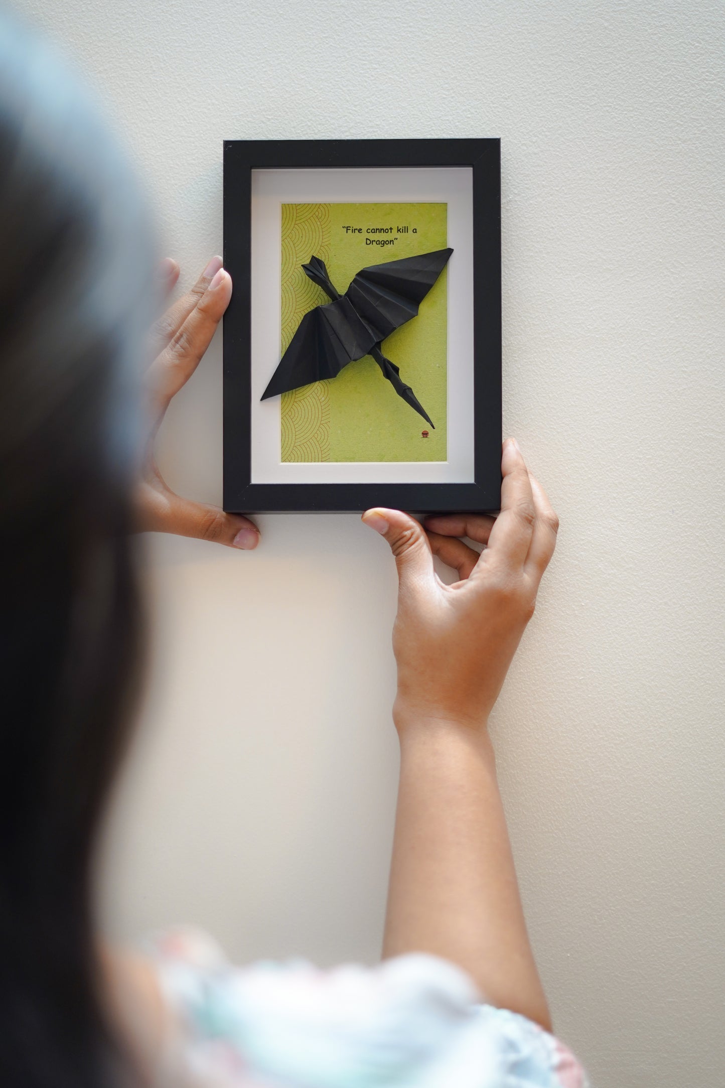 The Dragon Within  - Origami Wall Art