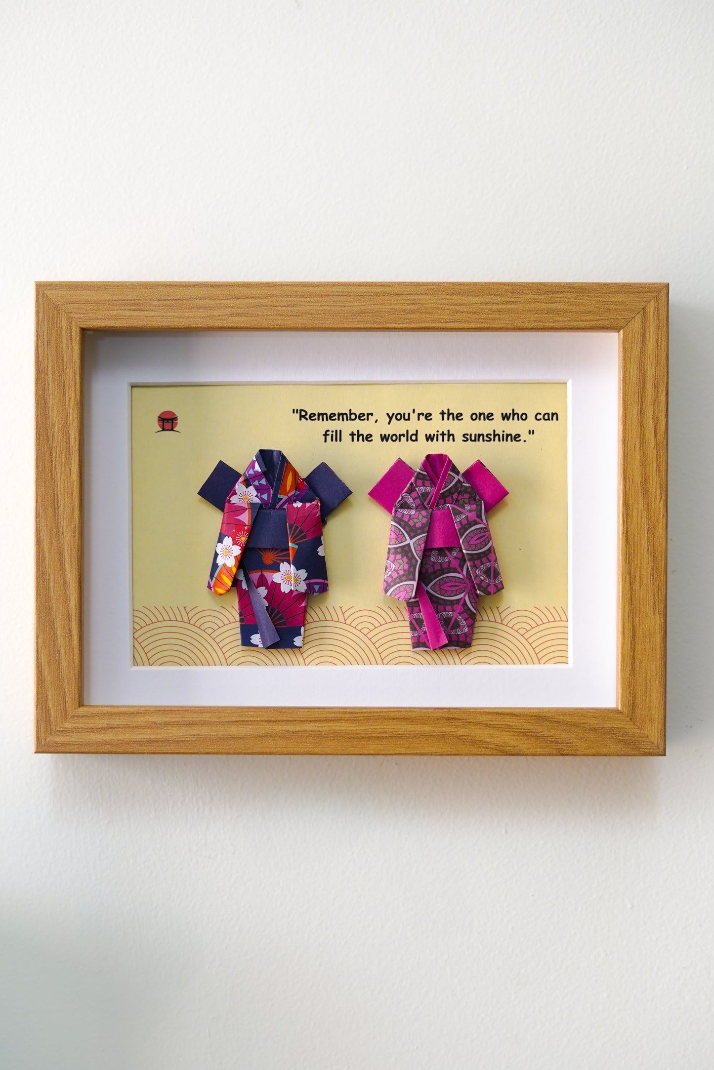 Kimono Sunshine - Origami Wall Art