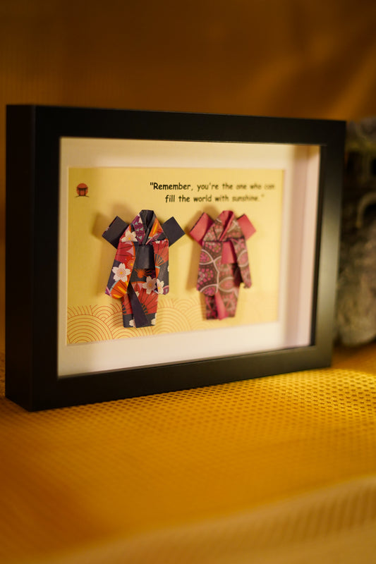 Kimono Sunshine - Origami Wall Art