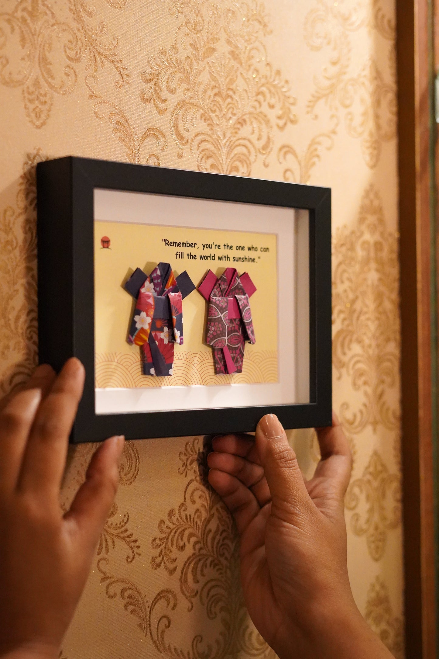 Kimono Sunshine - Origami Wall Art