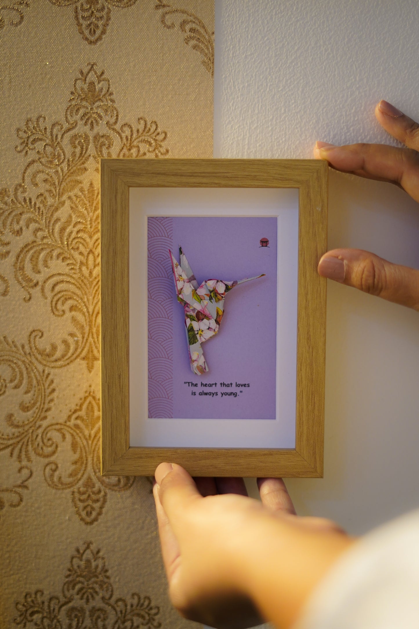 Wings of Love - Hummingbird Origami Wall Art