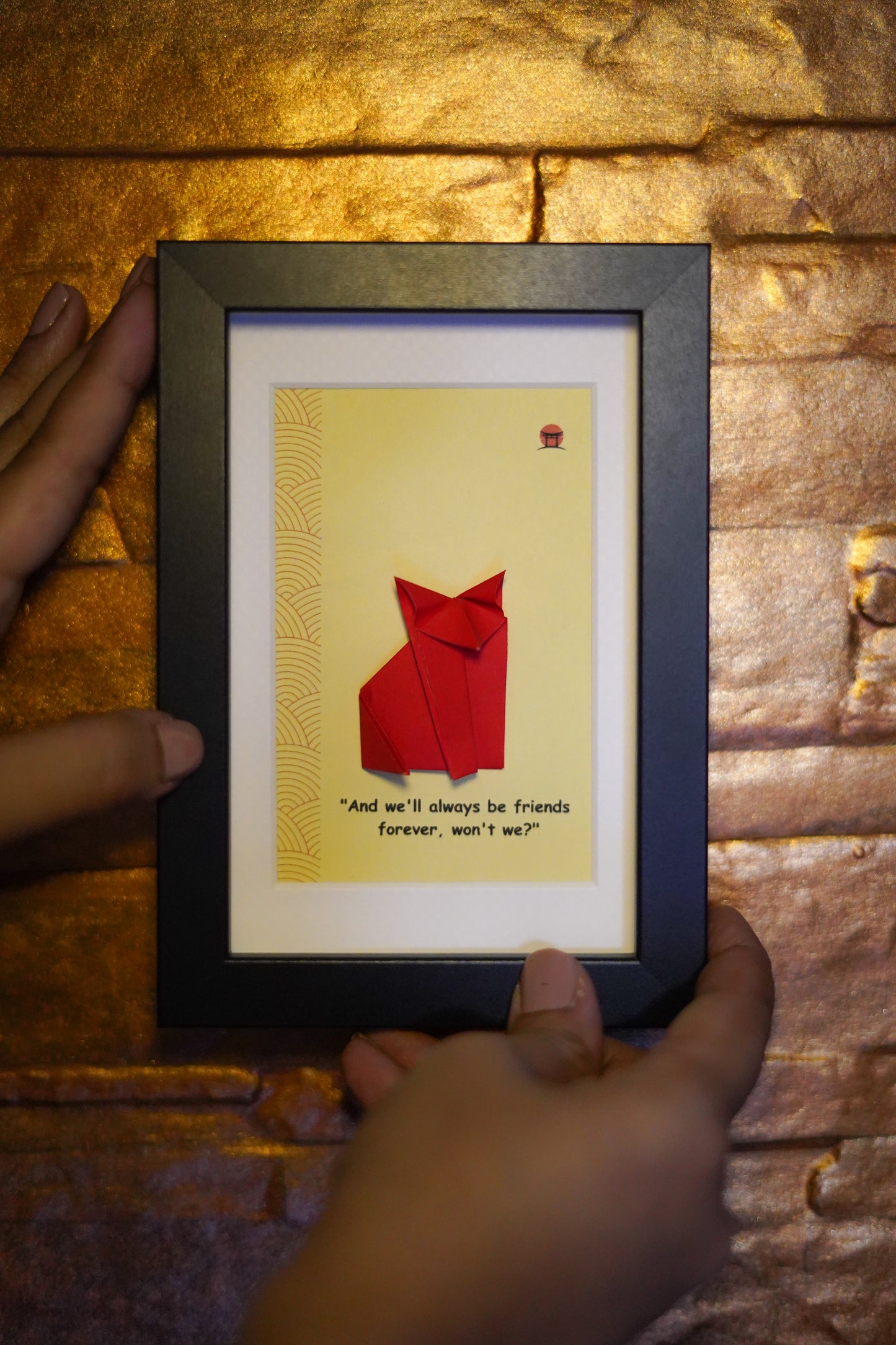 You've got a friend! - Origami Wall Art